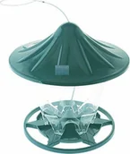 Karmniki dla ptaków - Greenmill KARMNIK Z DASZKIEM PLASTIKOWY ZIELONY SZEROKOŚĆ 18,8cm WYSOKOŚĆ 23,5cm - miniaturka - grafika 1