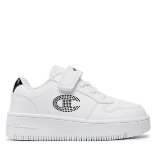 Sneakersy Champion Rebound Platform Glitter G Ps Low Cut Shoe S32830-CHA-WW009 Biały - Buty dla dziewczynek - miniaturka - grafika 1