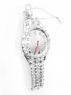 Ozdoby bożonarodzeniowe - Krebs Glas Lauscha Szklana ozdoba w kolorze srebrnym - 10 cm - miniaturka - grafika 1