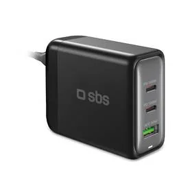 Ładowarka sieciowa SBS 100 W GaN, PD (TECHGSTUSB2C100W) Czarna - Ładowarki do telefonów - miniaturka - grafika 1