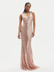 Fracomina Sukienka wieczorowa FQ24SD3029W66701 Różowy Slim Fit - Sukienki - miniaturka - grafika 1