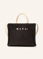 Torebki damskie - Marni Torba Shopper Basket Small schwarz - miniaturka - grafika 1