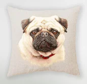 Poduszki dekoracyjne - Poduszka ozdobna MOPS - miniaturka - grafika 1