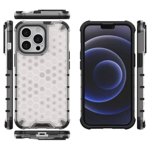Honeycomb etui pancerny pokrowiec z żelową ramką iPhone 13 Pro przezroczysty - Etui i futerały do telefonów - miniaturka - grafika 12