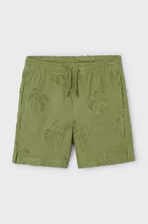 Spodnie i spodenki dla chłopców - Mayoral szorty dziecięce kolor zielony - grafika 1