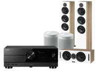 Kino domowe - Yamaha RX-A2A (czarny) + Debut Reference F5 (biały) + Debut Reference C5 (biały) + MusicCast 20 (biały) - miniaturka - grafika 1