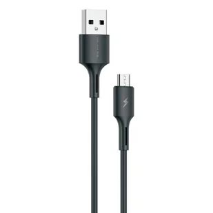 WK Design YouPin kabel przewód USB - micro USB 3A 1m czarny (WDC-136m) - Kable USB - miniaturka - grafika 1