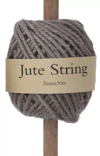 Sznurek jutowy ozdobny na drewnianej rolce 30 m kremowy - Ozdoby bożonarodzeniowe - miniaturka - grafika 1