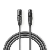 Kable - Nedis COTH15012GY10 kabel audio XLR (3-pin) Szary - miniaturka - grafika 1