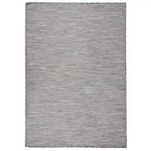 vidaXL Dywan zewnętrzny o płaskim splocie, 160x230 cm, brązowo-czarny - Dywany zewnętrzne - miniaturka - grafika 1