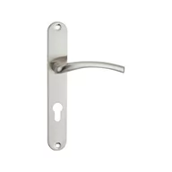 Klamki - Kuchinox Klamka drzwiowa Agra długi szyld Yale satyna - miniaturka - grafika 1