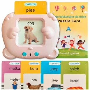 CZYTNIK KART DO NAUKI SŁÓWEK JĘZYKA ANGIELSKIEGO POLSKIEGO 448 SŁÓW 3 TRYBY - Książki do nauki języka angielskiego - miniaturka - grafika 1