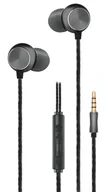 Słuchawki bluetooth - 2GO Douszny zestaw suchawkowy stereo Deluxe - czarny/antracyt - miniaturka - grafika 1