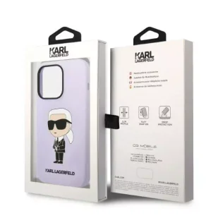 Karl Lagerfeld Etui KLHCP14XSNIKBCU do iPhone 14 Pro Max 6,7" hardcase Silicone Ikonik purpurowy/purple - Etui i futerały do telefonów - miniaturka - grafika 8