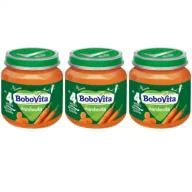 Dania dla dzieci - BoboVita Marchewka po 4 miesiącu Zestaw 3 x 125 g - miniaturka - grafika 1