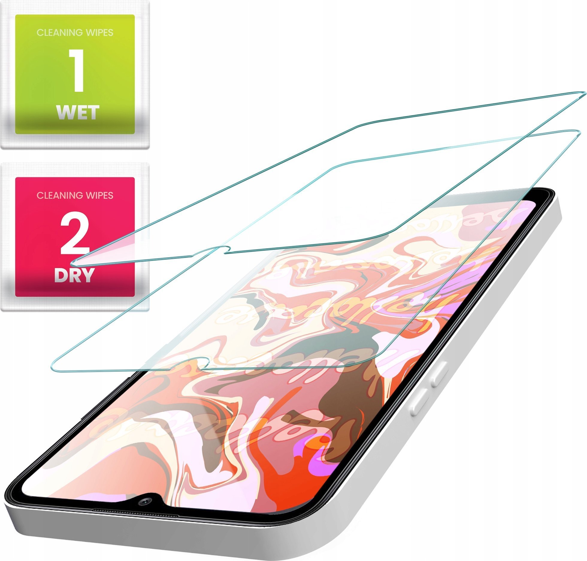Hello Case 2-PAK Szkło Hartowane do Samsung Galaxy A10 szybka 9H, płaskie, ochronne