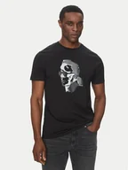 Koszulki męskie - KARL LAGERFELD T-Shirt 755066 552241 Czarny Regular Fit - miniaturka - grafika 1