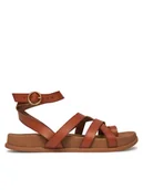 Sandały damskie - Roxy Sandały ARJL200837 Brązowy - miniaturka - grafika 1