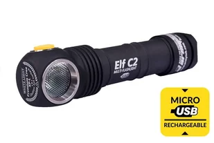 ARMYTEK Latarka czołowa ELF C2 MICRO USB White 900 lumenów - Lampki rowerowe - miniaturka - grafika 5