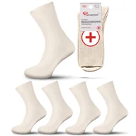 Skarpetki męskie - 5X Skarpety bawełniane BEZUCISKOWE medyczne Art. 02 Skarpol - miniaturka - grafika 1
