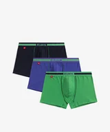 Majtki męskie - Bokserki 3MH-181 3-pack Granatowo-Zielono-Fioletowy, XXL - miniaturka - grafika 1
