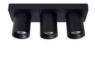 Lampy sufitowe - Lucide NIGEL Czarny LED 3x5W DIM ściemnialny CRI95 3xGU10 Spot 09929/15/30 - miniaturka - grafika 1