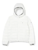 Kurtki damskie - Tommy Hilfiger Damska kurtka z kapturem TJW pikowana taśma, biała, XXS, biały, XXS - miniaturka - grafika 1