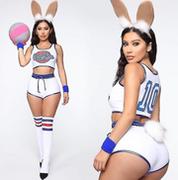 Stroje karnawałowe - Space Lola Bunny Kostium Cosplay Królik Królik Kobiety Ubrania imprezowe 2XL - miniaturka - grafika 1