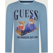 Koszulki dla chłopców - Guess Longsleeve | Regular Fit - miniaturka - grafika 1