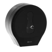 Dozowniki papieru i mydła dla firm - Merida Pojemnik na papier toaletowy ONE Midi plastik czarny - miniaturka - grafika 1
