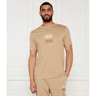 HUGO T-shirt Dusplit Regular Fit - Koszulki męskie - miniaturka - grafika 1