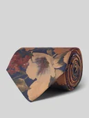 Krawaty i muchy męskie - Krawat jedwabny z kwiatowym wzorem na całej powierzchni (8,5 cm) - miniaturka - grafika 1