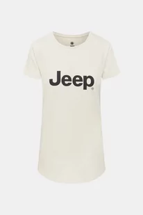 JEEP T-shirt - Kremowy - Kobieta - S (S) - Koszulki i topy damskie - miniaturka - grafika 1