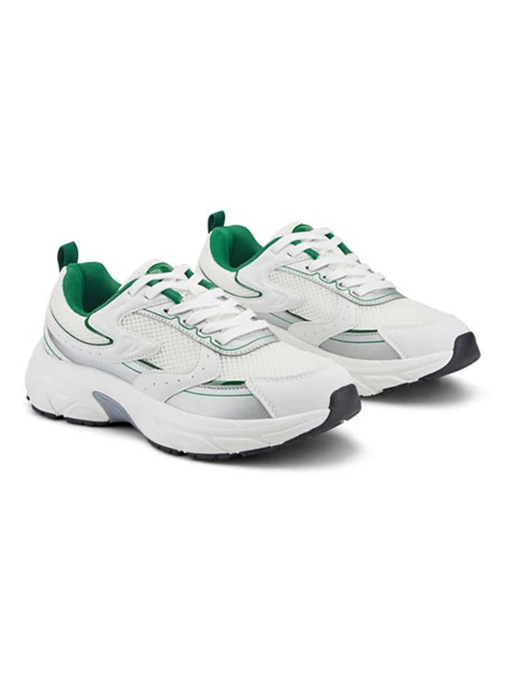 Inselhauptstadt Sneakersy w kolorze biało-srebrnym