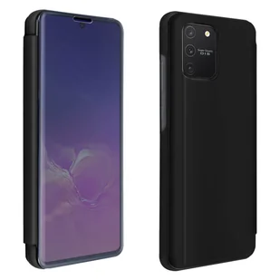 Etui z klapką, lustrzane etui do Samsunga Galaxy S10 Lite, stojące etui – czarne - Etui i futerały do telefonów - miniaturka - grafika 1