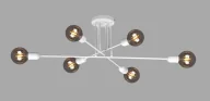 Lampy sufitowe - Biała metalowa lampa sufitowa patyki bez kloszy - 2X A726 B3-M51 - miniaturka - grafika 1