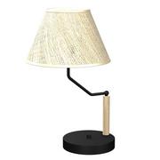 Lampy stojące - Etna lampka stołowa 1-punktowy czarna/naturalny MLP7278 - miniaturka - grafika 1