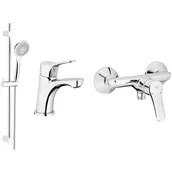 Zestawy prysznicowe - Zestaw wannowy natynkowy KFA ARMATURA Morris 5241-002-00 Chrom - miniaturka - grafika 1