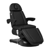 Fotele kosmetyczne - Fotel kosmetyczny Azzurro Lux 3m czarny - miniaturka - grafika 1