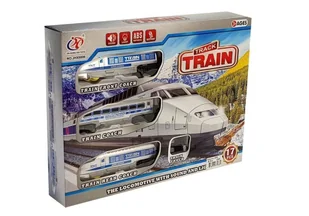 Pociąg Kolejka na Baterie ze Światłami i Dźwiękiem - Tory, garaże, parkingi - miniaturka - grafika 2