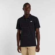 Koszulki męskie - Koszulka New Balance Cotton Pique Polo M MT51519BK XL - miniaturka - grafika 1