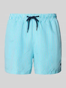 Spodenki kąpielowe z elastycznym pasem - Kąpielówki męskie - miniaturka - grafika 1