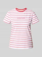Koszulki i topy damskie - T-shirt o kroju regular fit z wyhaftowanym logo - miniaturka - grafika 1