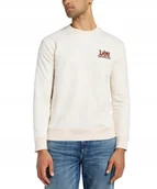 Bluzy męskie - Bluza Lee SEASONAL CREW SWS 112358046 Ecru L - miniaturka - grafika 1