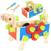 Mały majsterkowicz - MAXY C.O. Warsztat skrzynka zabawkowy drewniany 5900779934948 - miniaturka - grafika 1