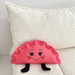 Poduszka Pierożek Wesoły Czerwony Truskawek - Poduszki dekoracyjne Poduszka Pierożek Wesoły Czerwony Truskawek - Poduszki dekoracyjne - miniaturka - grafika 1