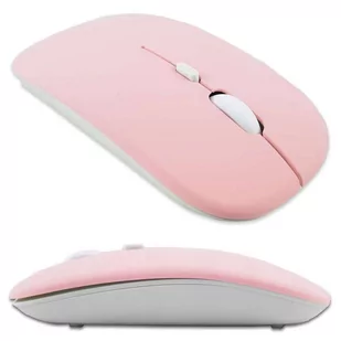 Myszka mysz bezprzewodowa komputerowa Alogy Mouse Bluetooth do laptopa tabletu Różowa - Myszki - miniaturka - grafika 7
