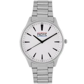 Zegarki męskie - Srebrny męski zegarek z bransoleta PACIFIC X0075-01 - miniaturka - grafika 1