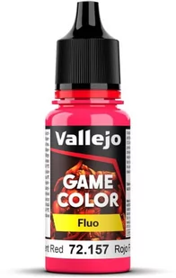 Vallejo 72157 Fluorescent Red Game Color Farba - Akcesoria i części modelarskie - miniaturka - grafika 1