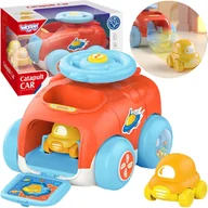 Zabawki interaktywne dla dzieci - WOOPIE BABY Wyrzutnia Samochodów Auto Katapulta Zestaw - miniaturka - grafika 1